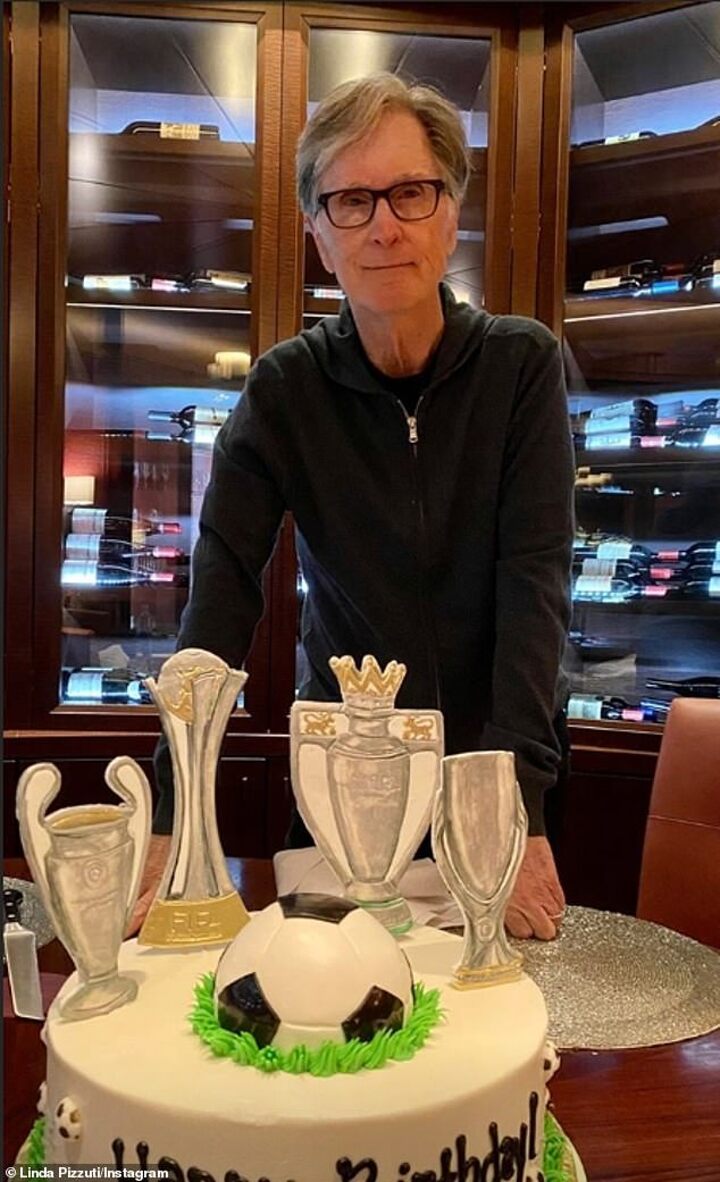 Liverpool Owner John Henry Celebrates Birthday With Specially Themed Cake Featuring Premier League All Football