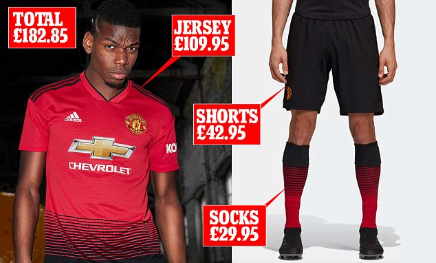 total sports manchester united jersey