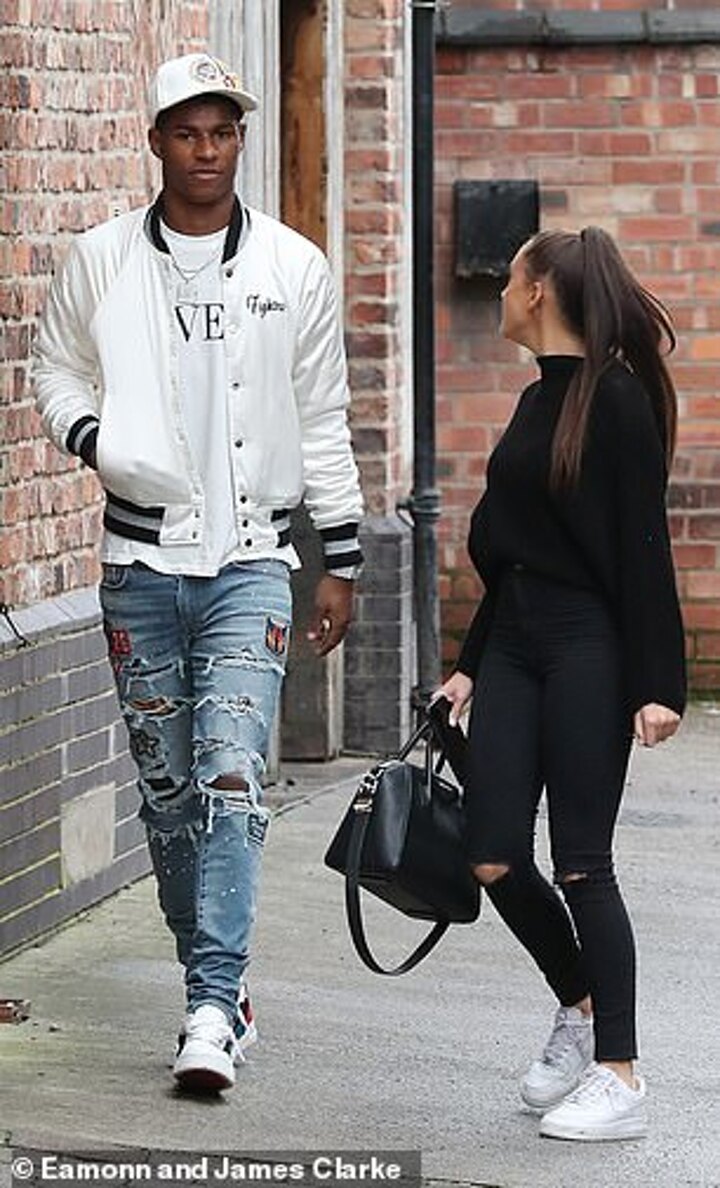 Man Utd Star Marcus Rashford Spotted Out In With Girlfriend Lucia Loi All Football