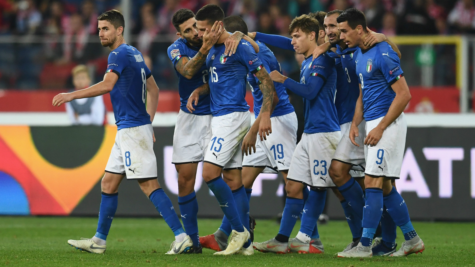 Marco Verratti s est toutefois réjoui de la victoire de l Italie contre la Pologne dans le cadre de la troisi¨me journée de la Ligue des Nations gr¢ce   un