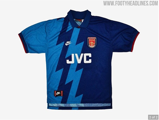 arsenal blue kit 90s