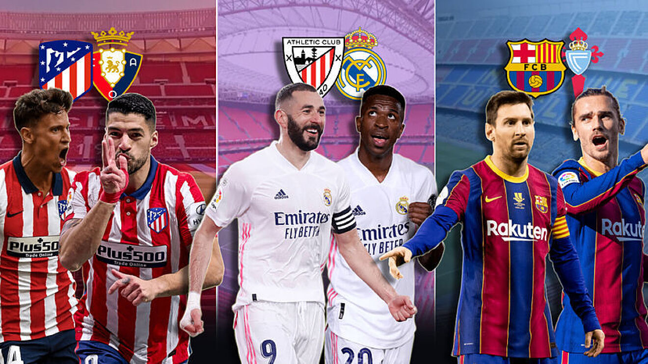 Matchday LaLiga Athletic vs Real Madrid, Atletico vs Osasuna and Celta vs Barca — All Football App