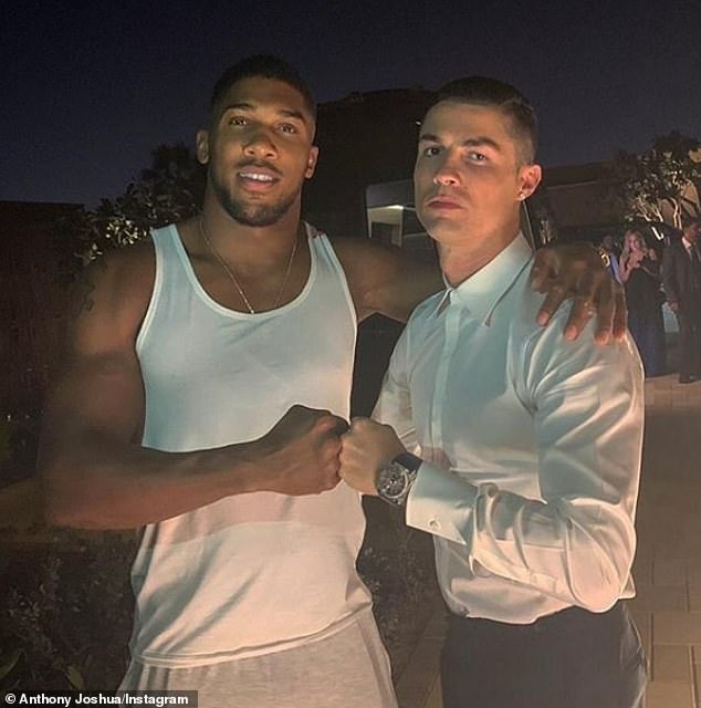 anthony joshua hugo boss tracksuit
