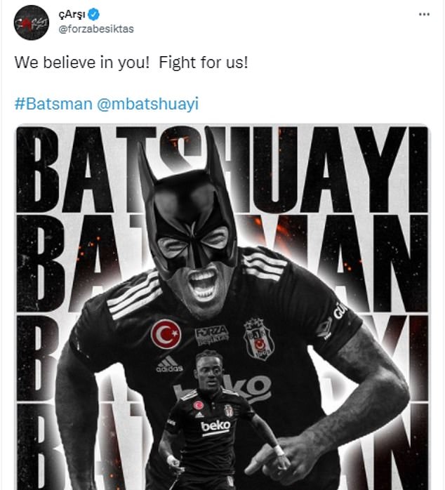 Batshuayi equalizes for Besiktas