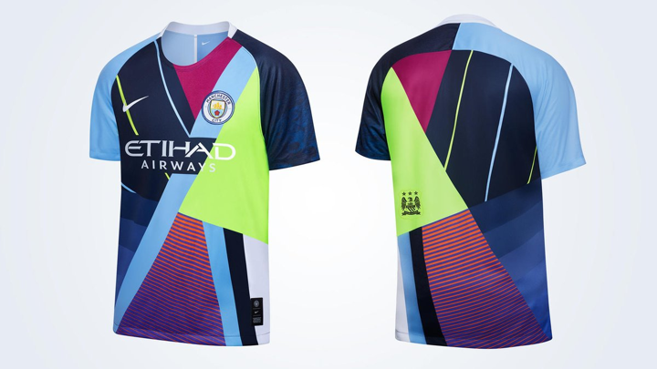 Klap Rimpels basketbal Manchester City release bizarre new mash-up kit featuring NINE old shirts|  All Football