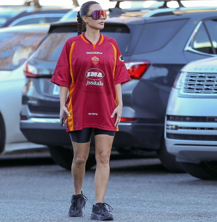 Kim Kardashian's Roma Shirt Soccer Jersey Spikes on Search