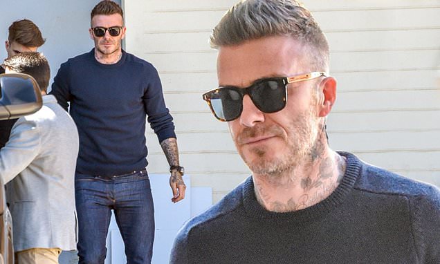 David Beckham keeps it casual as he takes to the streets of Rio de