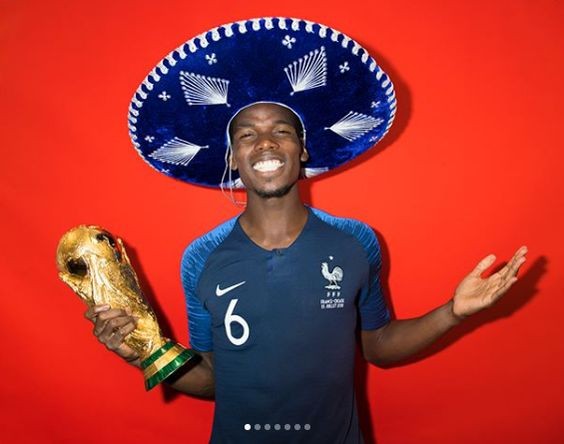 The red bandana, Supreme X Louis Vuitton of Paul Pogba in front of the  Eiffel Tower on Instagram