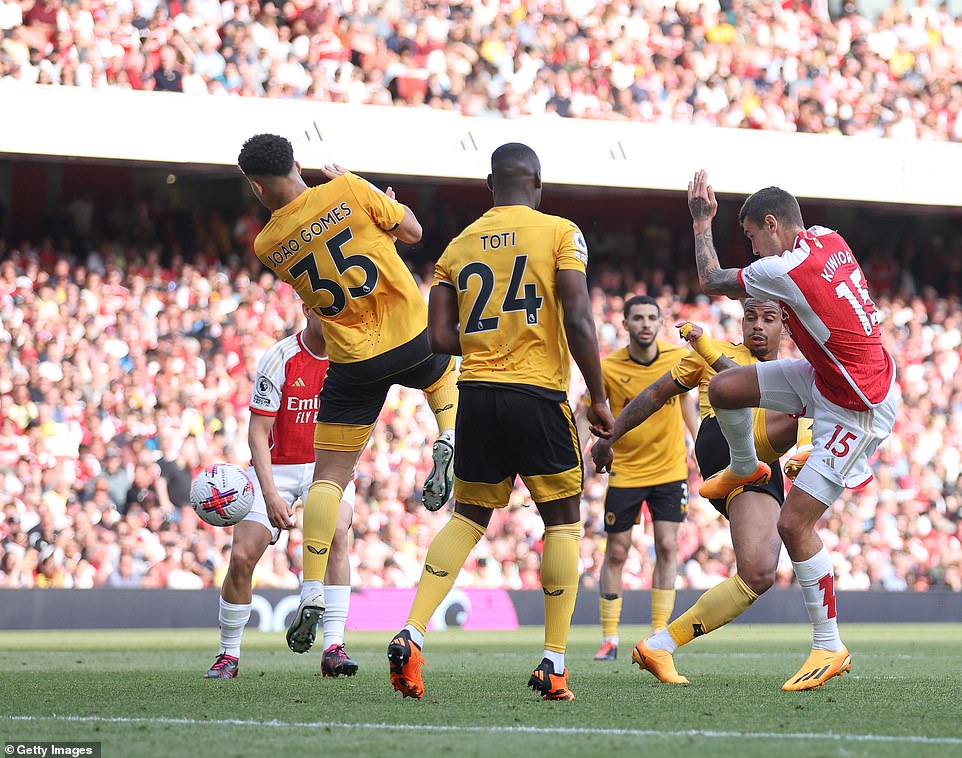 Arsenal 5 0 Wolves Xhaka Nets Double Saka Co Fire To Finish In