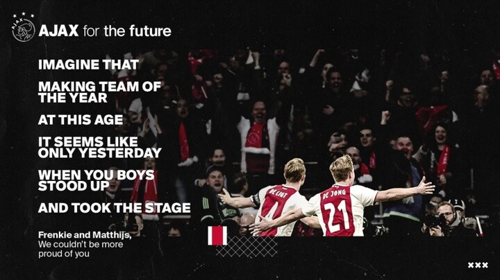Starting From Zero Now They Re There Ajax Congratulate De Jong De Ligt All Football