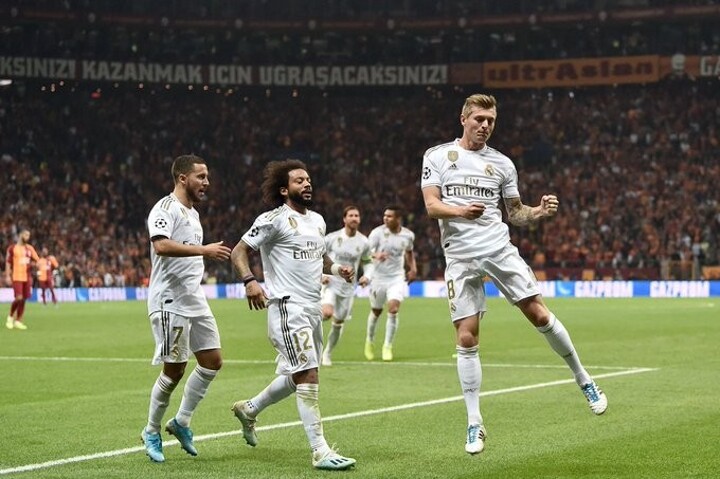 Ht Galatasaray 0 1 Madrid Hazard Assists Kroos Opener Courtois Stars All Football