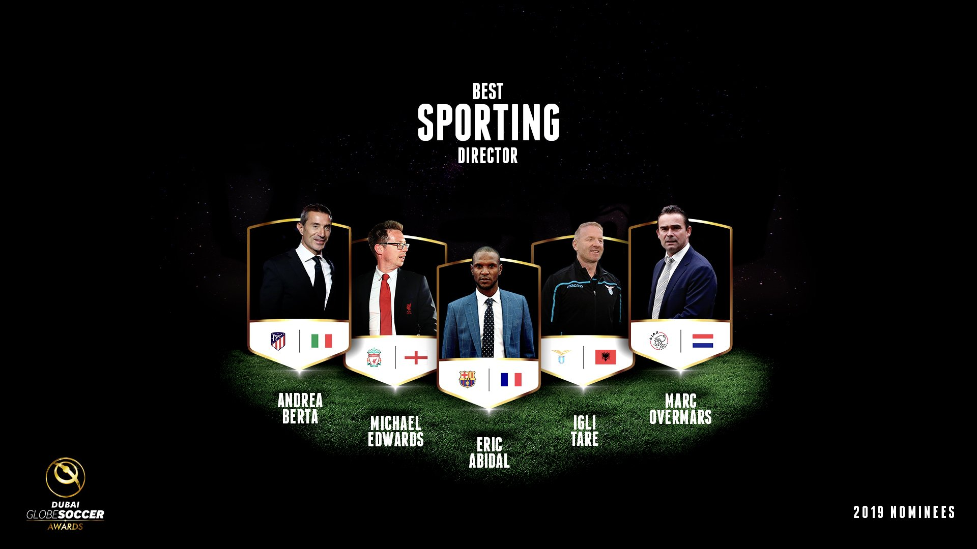 Abidal leads Best Director Globe Soccer Award nominees, Liverpool cheif