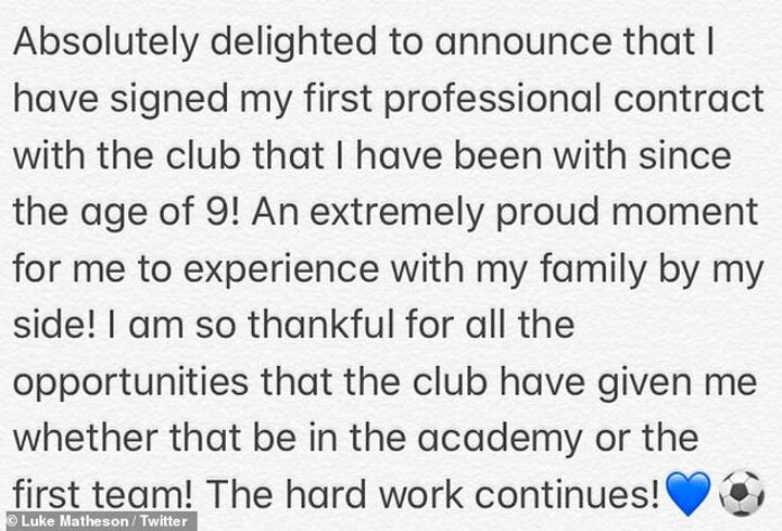 Rochdale Teenager Luke Matheson Signs First Professional Contract All Football