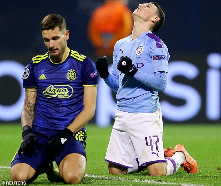 foden plays his way into contention to start at arsenal after zagreb display all football