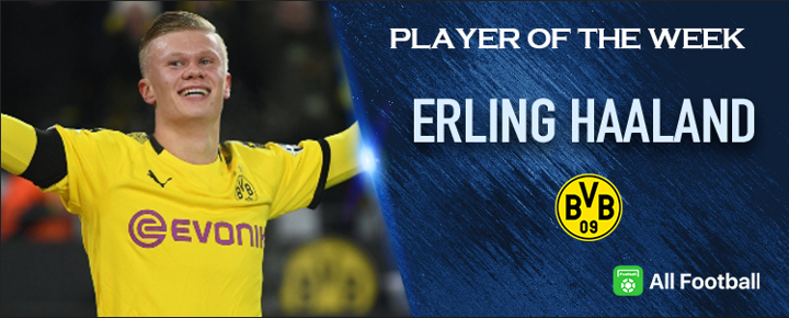 Unstoppable Genius Erling Haaland Named Af Player Of The Week Back To Back All Football