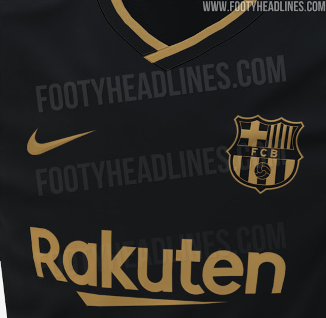 black and gold barca kit