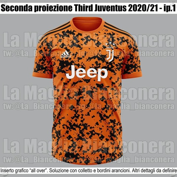 Juventus Third Kit For 2020 21 Season Leaked With Orange Black