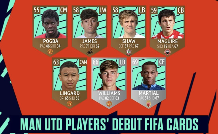 55 Rated Pogba 69 Rated Martial Check Out Man Utd Players Debut Fifa Cards All Football