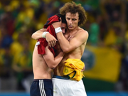 Football Classic: David Luiz consoling James after 2014 World Cup quarter-final