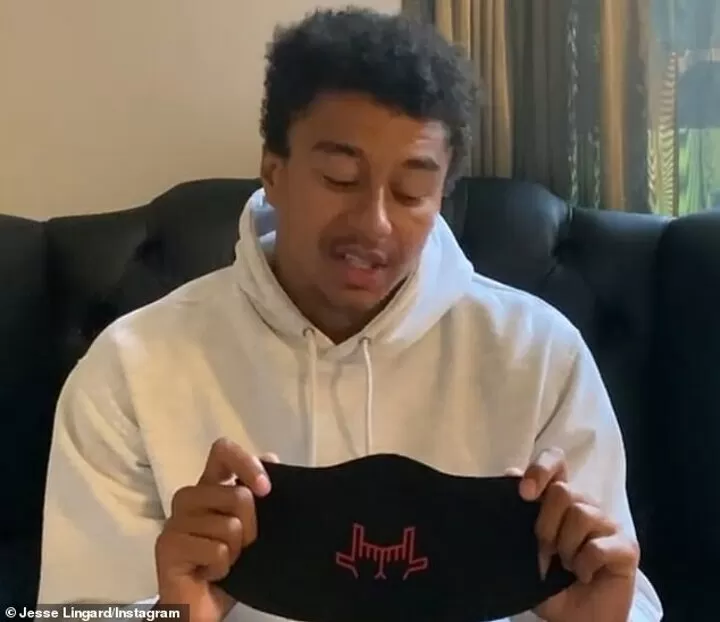 Lingard Creates 12 Jlingz Face Masks With All Proceeds Going To Nhs All Football