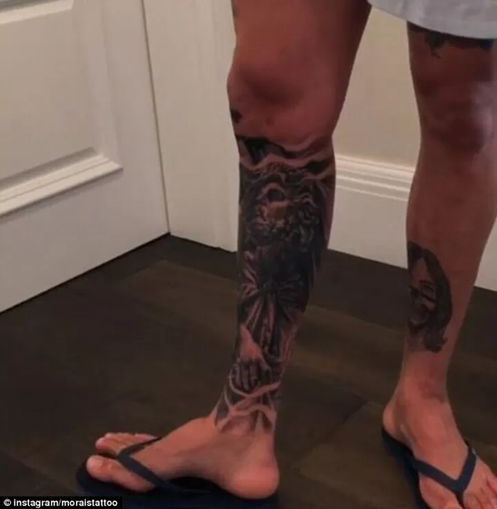 Greek God Tattoo On Leg  Tattoo Designs Tattoo Pictures