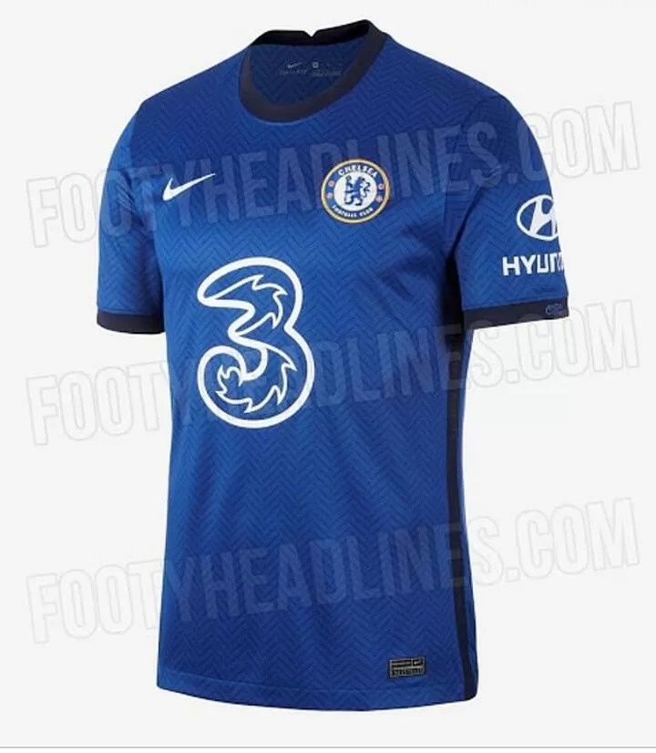 New Sponsor Three In White On Front Chelsea S Home Kit For 20 21 Season Leaked All Football