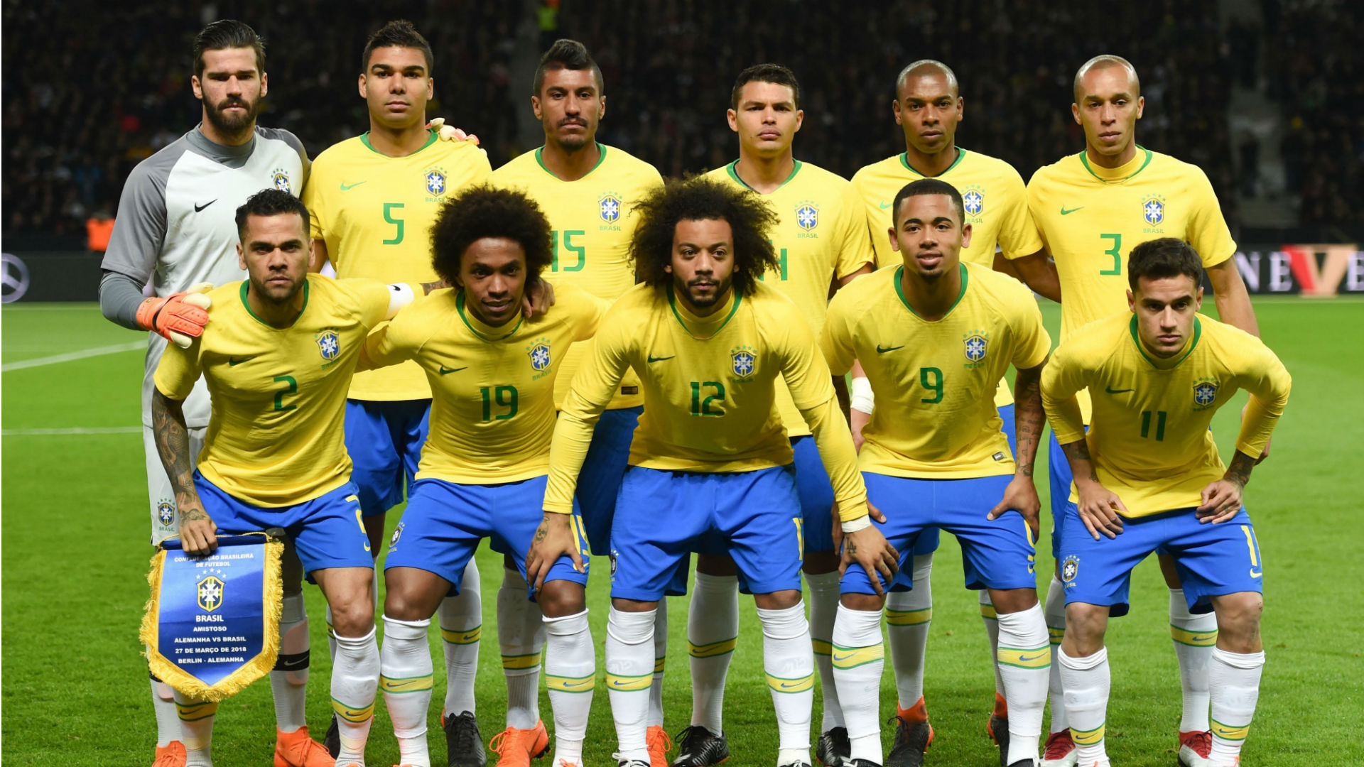 champions - brazils world cup squad packed full of league