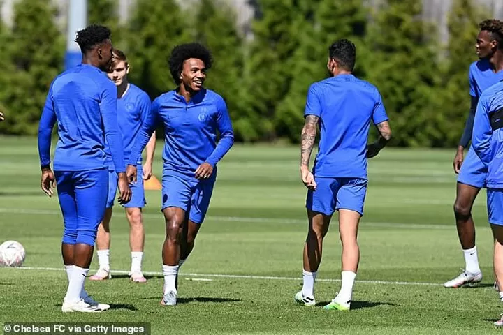 Chelsea Put Finishing Touches To Preparations For Fa Cup Final Against Arsenal All Football