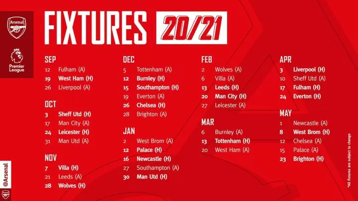Epl sales 2020 schedule