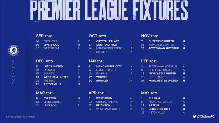 2020 21 Premier League fixtures revealed Liverpool vs Leeds on