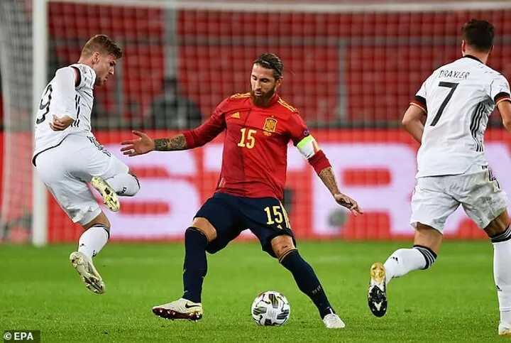 Timo Werner overcame a first-half stifling by Sergio Ramos to score a  brilliant goal for Germany| All Football