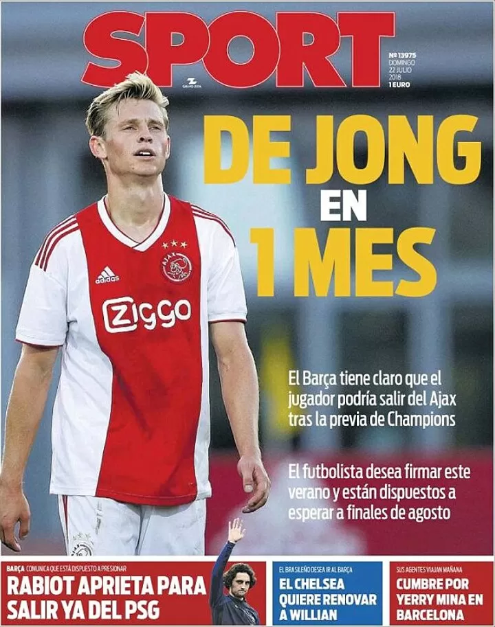 Ajax frenkie on sale de jong jersey