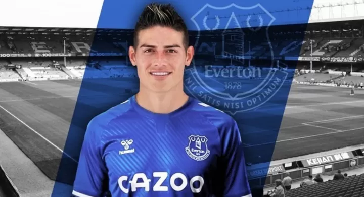 Official Everton Confirm Signing Of James Rodriguez From Real Madrid All Football