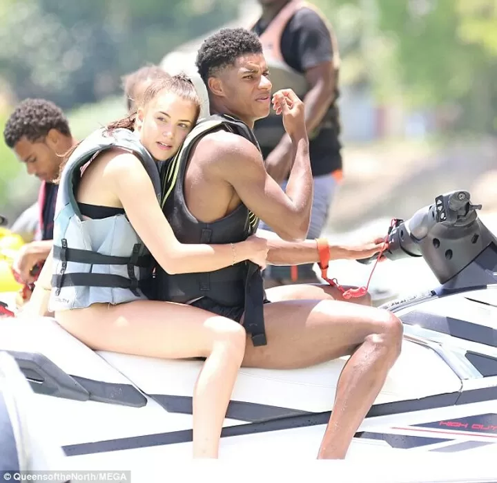 Marcus Rashford Unwinds On A Jet Ski With Girlfriend Lucia Loi All Football
