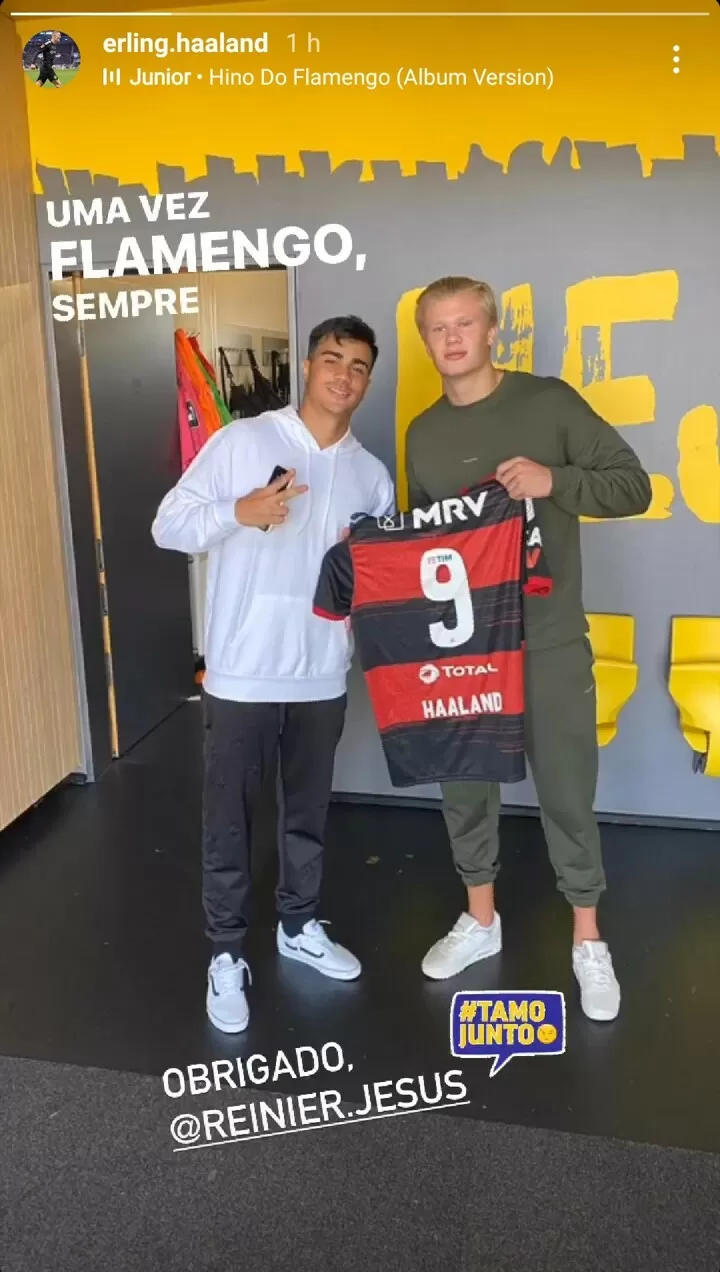 Reinier Does Public Relations With Haaland For Flamengo All Football