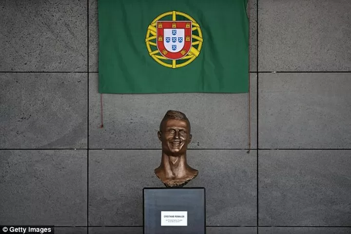 Cristiano Ronaldo bust at Madeira Airport replaced by new statue