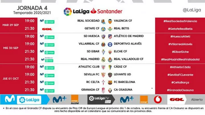 Real Madrid Host Real Valladolid Whilst Barcelona Visit Vigo On Matchday 4 All Football