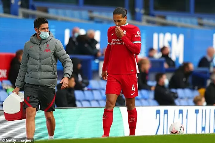 Liverpool s Virgil Van Dijk is all but ruled out for the SEASON