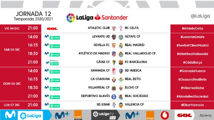 Laliga store santander fixtures