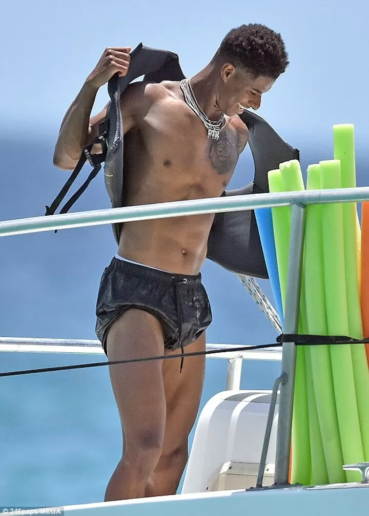 Marcus Rashford Unwinds On A Jet Ski With Girlfriend Lucia Loi All Football