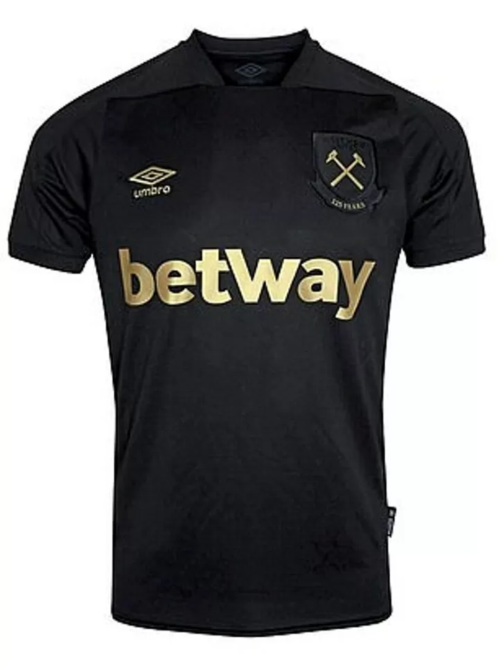 West ham black and cheap gold kit