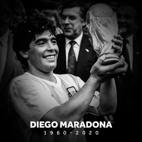 Diego Maradona Flag Banner 5x3 Ft – Napoli FC Tribute, Argentina Blue