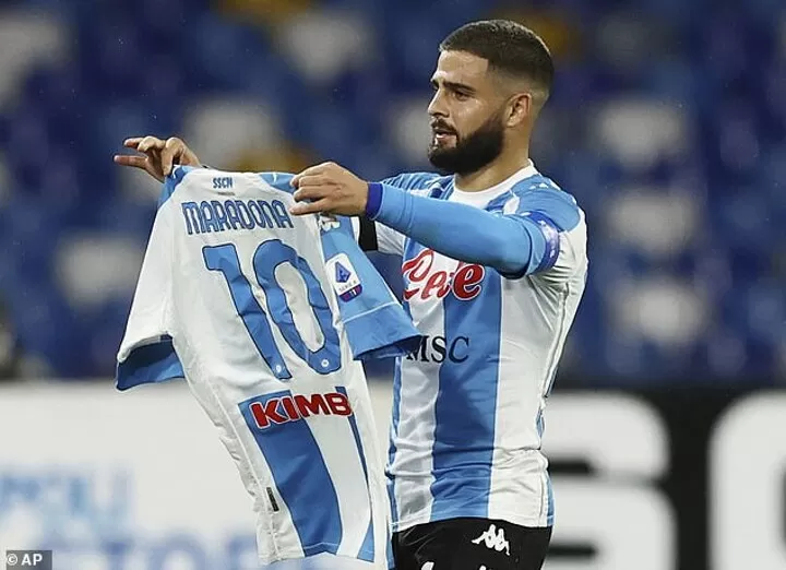 Napoli forward Lorenzo Insigne gets tattoo of club legend Diego Maradona|  All Football