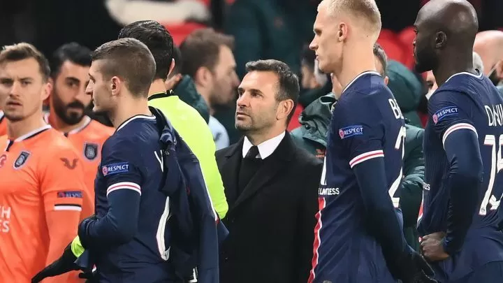 PSG v Istanbul Basaksehir suspended what was said before players