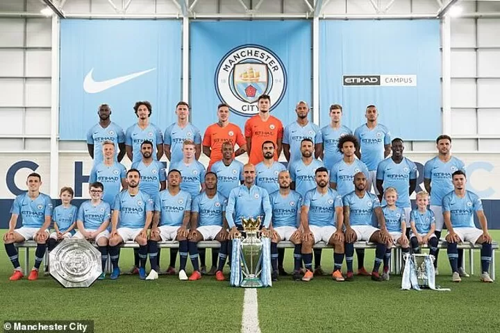 Children's man city football kit shop