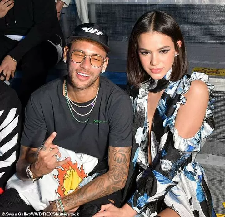 PSG stars Neymar and Dani Alves attend Paris Fashion Week