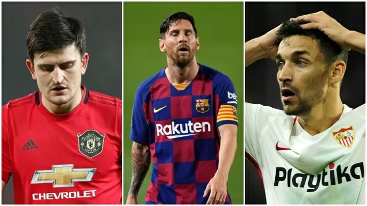 The players with most minutes in 2020 Messi in top 3 one Spaniard in top 10 All Football