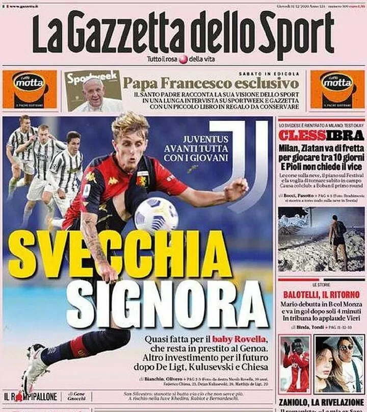 OFFICIALLY OFFICIAL: Juventus sign Nicolo Rovella as part of deal