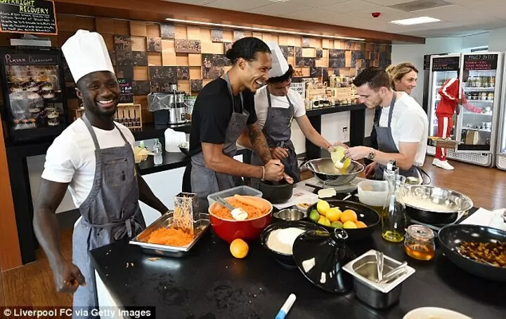 Liverpool Quartet Turn Their Hands To Baking After Losing Team Game All Football
