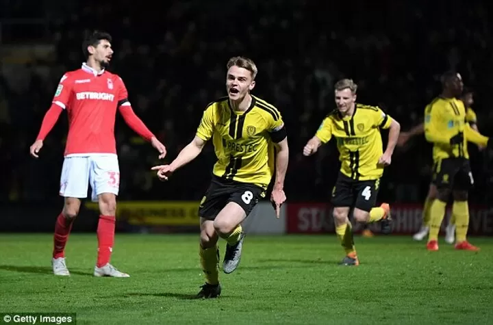 Burton 3 2 Nottingham Forest Hesketh S Stunning Volley Seals Carabao Cup Win All Football